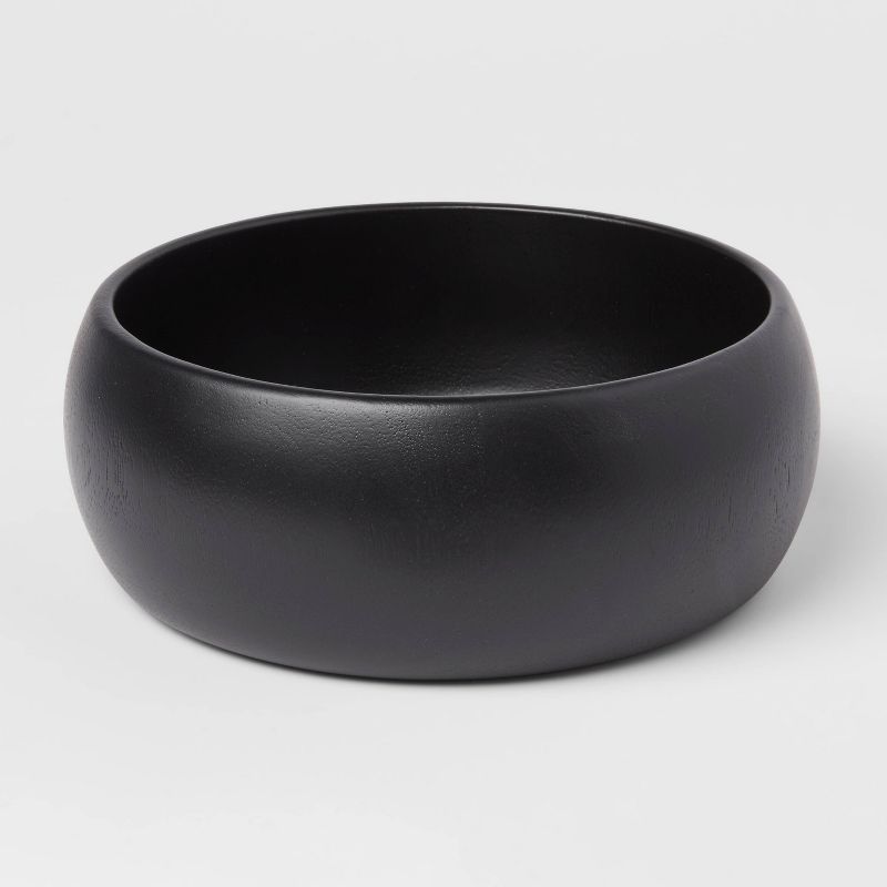 54oz Acacia Modern Serving Bowl Black - Threshold&#8482;, 1 of 9