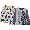 Marvel Little/Big Boy's 4-Piece Black Panther Cotton Pajama Sets - 2 of 3