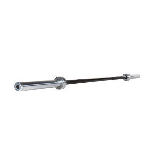 YORK Black Oxide International Weight Bar 52 lbs 87 Inch Olympic Bar with Hard Chrome Sleeves - 1 of 1