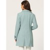 INSPIRE CHIC Women's Peter Pan Collar Single Breasted Winter Long Overcoat - 4 of 4