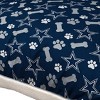 NFL Dallas Cowboys Bones Repeat Faux Shearling Pet Bed - 2 of 2