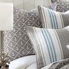 Provincetown Euro Sham - Grey and White - Levtex Home - 2 of 3