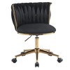 Home Office Desk Chairs, Ergonomic Office Chair, Upholstered Office Chair With Adjustable Swivel Wheels, Comfortable Backrest Desk Chair - 2 of 4