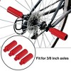 Unique Bargains Aluminum Alloy Axle Rear Foot Pegs Footrests for BMX MTB Bike Fit 3/8 Inch 2 Pair - 2 of 4