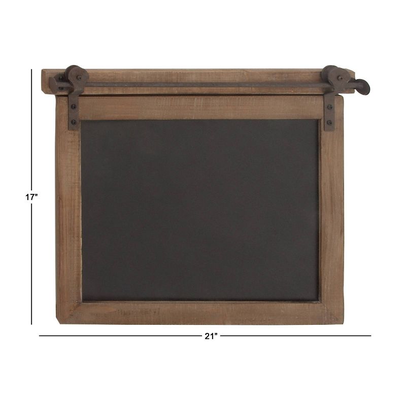 Wood Sign Wall Decor with Chalkboard Brown - Olivia & May, 3 of 16