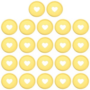Unique Bargains Plastic DIY Notebook Planner Heart Book Binding Discs 22 Pcs - 1 of 4