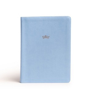 NASB Tony Evans Study Bible, Powder Blue Leathertouch - by  Tony Evans & Holman Bible Publishers (Leather Bound) - 1 of 1
