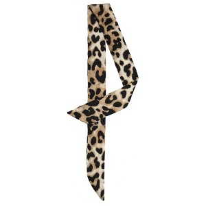 Allegra K Women's Long Neckscarf Fashion Leopard Print Skinny Scarf 88x5cm/35x2" 1 Pc - 1 of 4