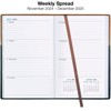Global Printed Products 14 Month 5"x8" Planner Brown and Black 2025 - 4 of 4