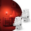 DORESshop 3D Bear Plug-in Night Light for Kids, RGB + 3000K, Dusk to Dawn Sensor, 3 Modes, Nursery and Gift Room Decor - 2 of 4