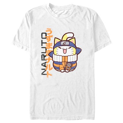 Men's Naruto Nyaruto Uzumaki Distressed T-Shirt