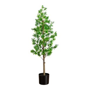 Nearly Natural 4-ft UV Artificial Podocarpus Artificial Tree (Indoor/Outdoor) - 1 of 1