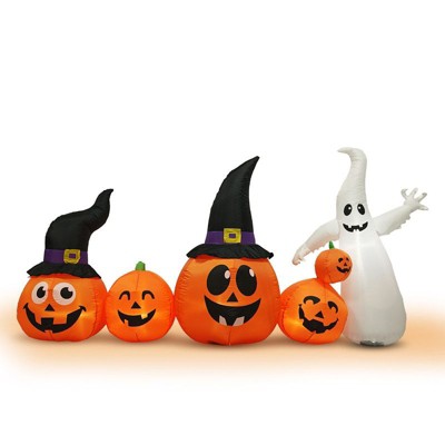 Karl Home 8FT Halloween Inflatables Pumpkins Ghost Outdoor Decorations