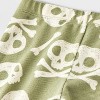 Baby Halloween Skull & Bones Long Sleeve T-Shirt & Jogger Set - Cat & Jack™ Green - 4 of 4