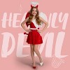 Joyfy Girl's Devil or Angel Halloween Cosutme- Halloween Role Play Set with Wings & Headband, Cute & Scary  Dress-Up Outfit - 2 of 4