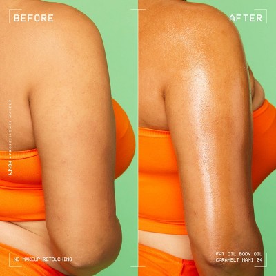 NYX Professional Makeup Fat Oil Body Oil with Vitamin E & Avocado Oil - Caramelt Mami - 2.36 fl oz