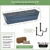 Achla Designs 22" Galvanized Steel Wrought Iron Outdoor Planter with Wall Brackets Light Blue - 4 of 4