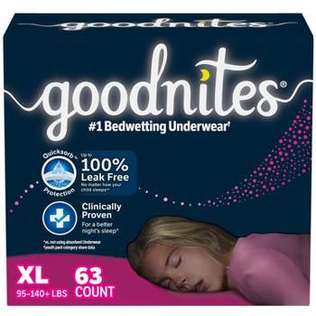Goodnites Boys' Nighttime Bedwetting Underwear - Xl - 63ct : Target