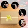 Unique Bargains Plastic Durable Glossy Appearance Waterproof Gift Wrap Satin Pull Bows 100 Count - 4 of 4