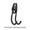Unique Bargains Garage Storage Hooks with Screws Small Round Base Plate with Hook 4.8"x2.6"x1.4" 1 Pc - 3 of 4