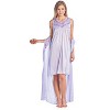 Casual Nights Women's Satin 2 Piece Robe and Nightgown Set - 4 of 4