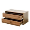 Resenkos 2-Drawer Wooden Stackable Storage Drawers, Small Food Pantry Cabinet, Underbed Drawer for Bedroom, Brown - 3 of 4