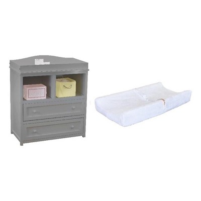 AFG Baby Furniture Leila 2 Drawer Changer Gray