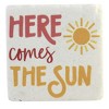 4.0 Inch Sunshine Text Coaster Set/4 Everyday Coasters - 4 of 4