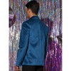Lars Amadeus Men's Solid Color Two Button Party Faux Suede Blazer - 3 of 4