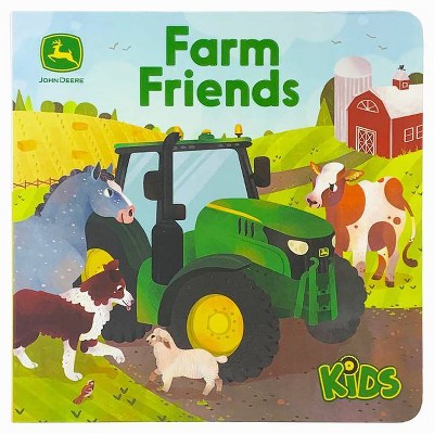 John Deere Kids Farm Friends - (John Deere Lift-A-Flap Board Book)by Jack Redwing (Board Book)
