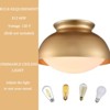 Claxy Gold Ceiling Light Flush Mount Fixture Milky White Glass - 2 of 4