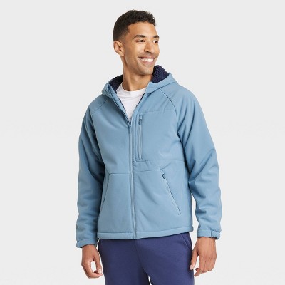 Men's Softshell Sherpa Jacket - All in Motion Navy Blue L