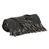 Parkland Collection,Petra Casual Black 52" X 67" Woven Handloom Throw - 3 of 4