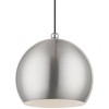 Livex Lighting Stockton 1 - Light Pendant in  Brushed Nickel/Polished Chrome - 3 of 4