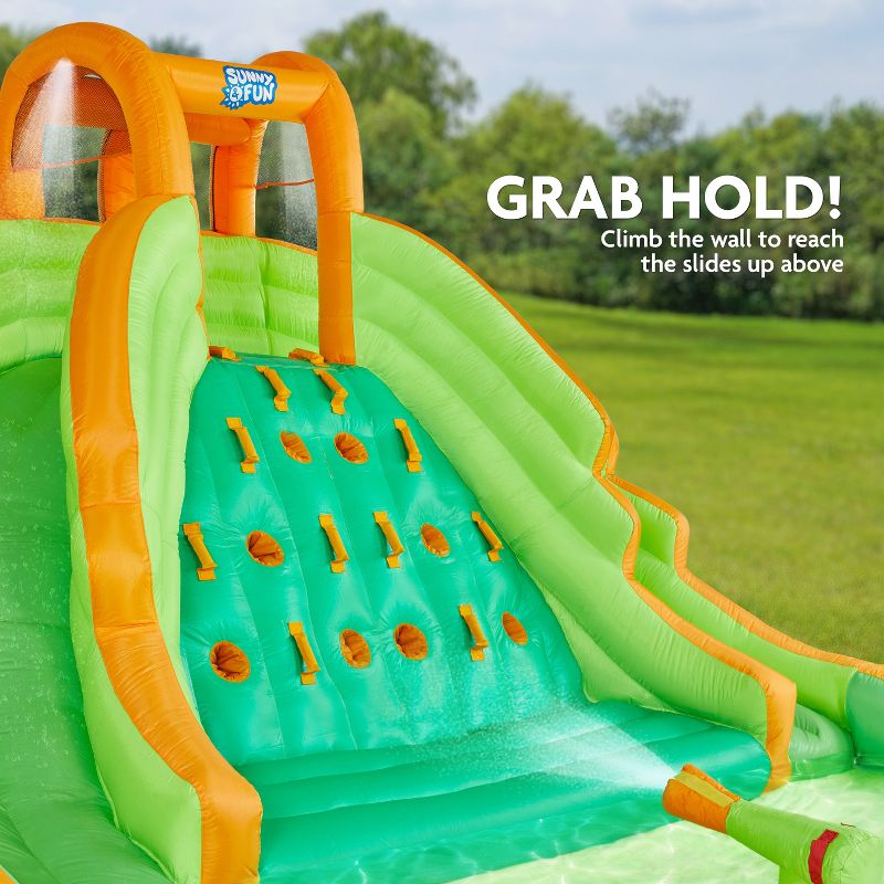 Sunny & Fun Inflatable Kids Backyard Double Water Slide Park, 2 of 5