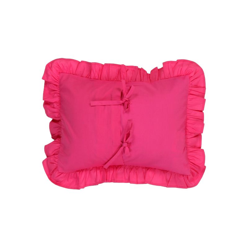 Bacati - Lady Bugs pink/chocolate Throw Pillow, 2 of 6