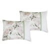 Home Mart Goods 7 Piece White & Green Floral Comforter Set Embroidery Soft Bedding - 3 of 4