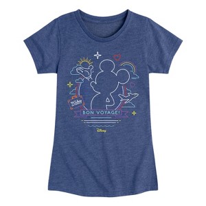 Girls' - Disney - Mickey Mouse Fitted Short Sleeve Graphic T-Shirt - 1 of 4