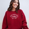 Simply Sage Market Women's Graphic Sweatshirt Embroidered Colorado Mountains - 2 of 3