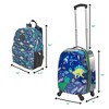 Dinosaur Space Rolling Suitcase Set with Backpack, Neck Pillow, Water Bottle, and Luggage - 3 of 4