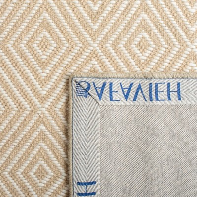 Beige Ivory Hand-Knotted Wool Floral 4' x 6' Rug