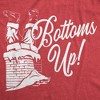 Mens Bottoms Up T Shirt Funny Christmas Santa Claus Chimney Graphic Novelty Tee - Crazy Dog Men's T Shirt - 2 of 4