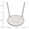 Black Bow Jewelry 10k White Gold Georgia Bulldogs NCAA Necklace 18 Inch - 2 of 4