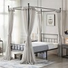 Yaheetech Metal Canopy Platform Bed Frame with Headboard and Footboard and Slatted Structure - 2 of 4