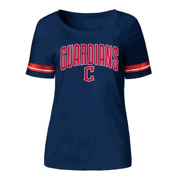 MLB Cleveland Guardians Youth Girls' Henley Team Jersey - XS