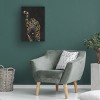 Canvas Wall Art - Sarah Manovski  'Black gold jaguar' Wall Art for Living Room, Bedroom, or Office Décor by Trademark Fine Art - 4 of 4