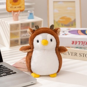 BABYYER Ultrasoft Penguin Plush Toy, 7.87" Lovely Cross-Dressing Penguin Toy, Room Decor Stuffed Animal Toy - 1 of 4
