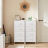 SKRAN Dresser For Bedroom With 4 Storage Drawers, Small Dresser Chest Of Drawers Fabric Dresser With Sturdy Steel Frame,Dresser With Wood Top - 2 of 4
