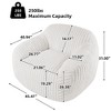 LIKEPAY Oversize Faux Rabbit Fur Single Bean Bag Sofa with Arms for Living Room, Bedroom, Gaming room - 3 of 4