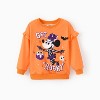 Disney Mickey Mouse & Friends Toddler Girls Minnie  Halloween Coordinate Sets Sweatshirt + Leggings Orange 2pcs - 3 of 4